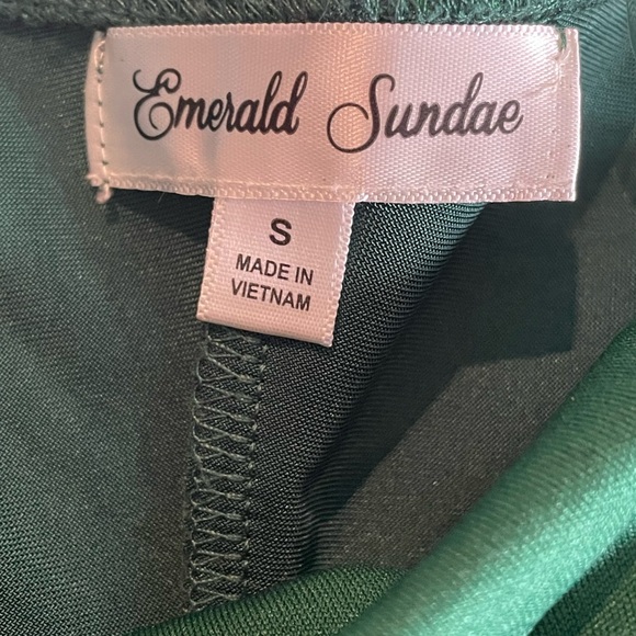 Emerald Sundae Green Glitter Dress, Size S - Picture 4 of 6